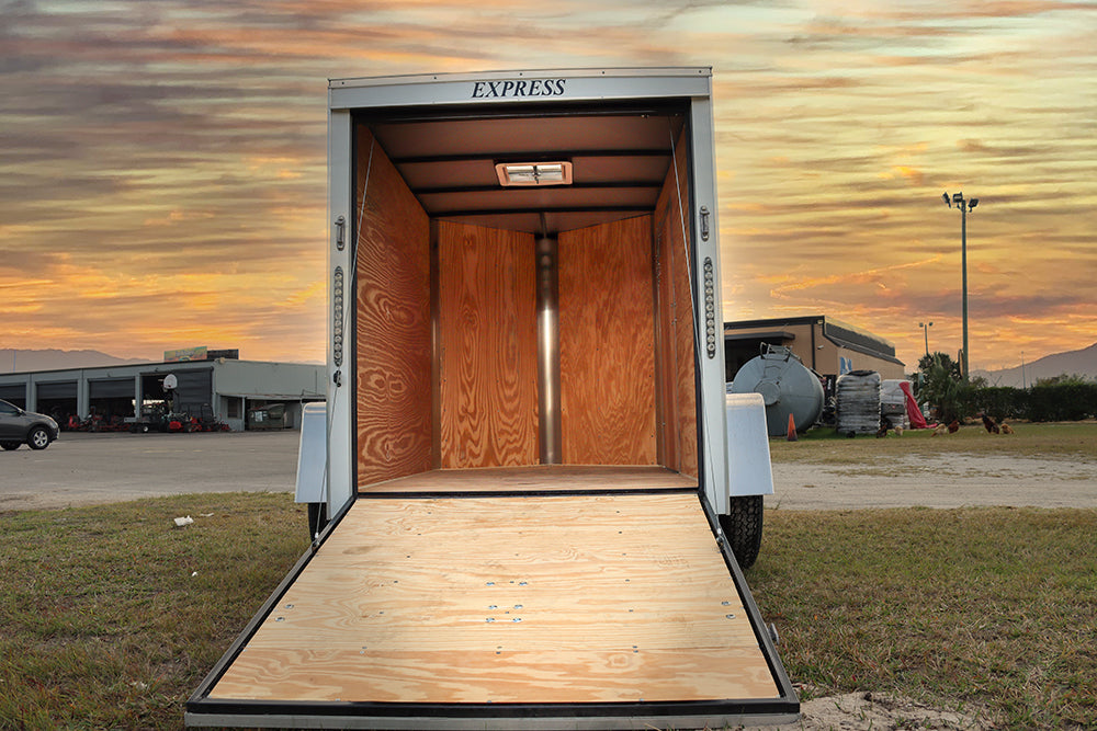 Small White Enclosed Trailer