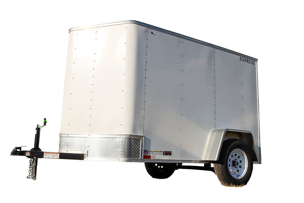 Small White Enclosed Trailer - Main Street Mower | Winter Garden, Ocala, Clermont