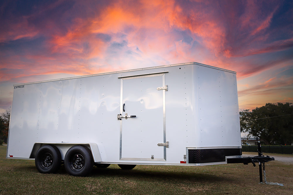 Big White Enclosed Trailer | Main Street Mower | Winter Garden | Clermont | Ocala