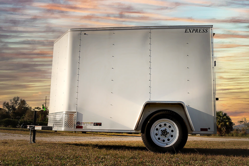 Small White Enclosed Trailer - Main Street Mower | Winter Garden, Ocala, Clermont