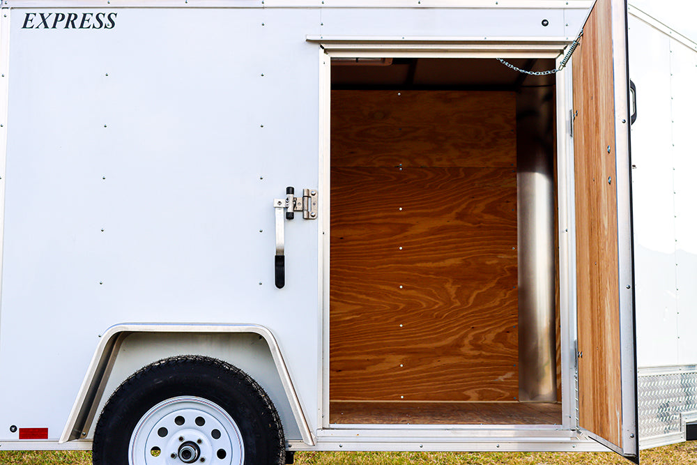 Small White Enclosed Trailer