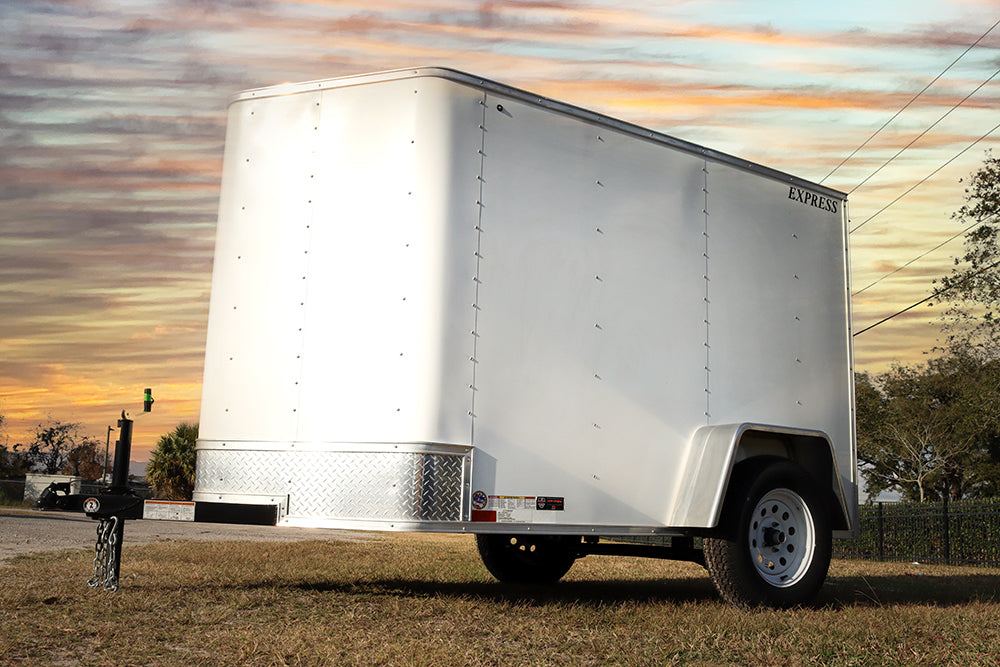 Small White Enclosed Trailer - Main Street Mower | Winter Garden, Ocala, Clermont