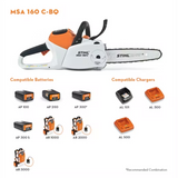 STIHL MSA 160 C-BQ Battery Powered Chainsaw with Quickstop | Main Street Mower | Winter Garden | Clermont | Ocala