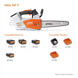 STIHL MSA 161 T Battery Powered Chainsaw with Quickstop | Tool Only | Main Street Mower | Winter Garden | Clermont | Ocala