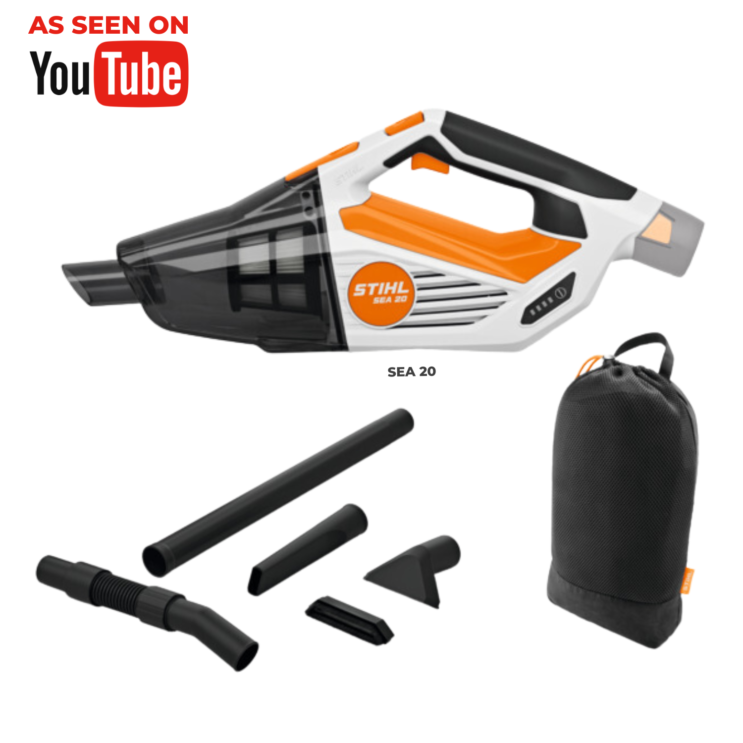 SEA 20 Handheld Battery Powered Vacuum Cleaner with Battery & Charger | Main Street Mower | Winter Garden | Clermont | Ocala