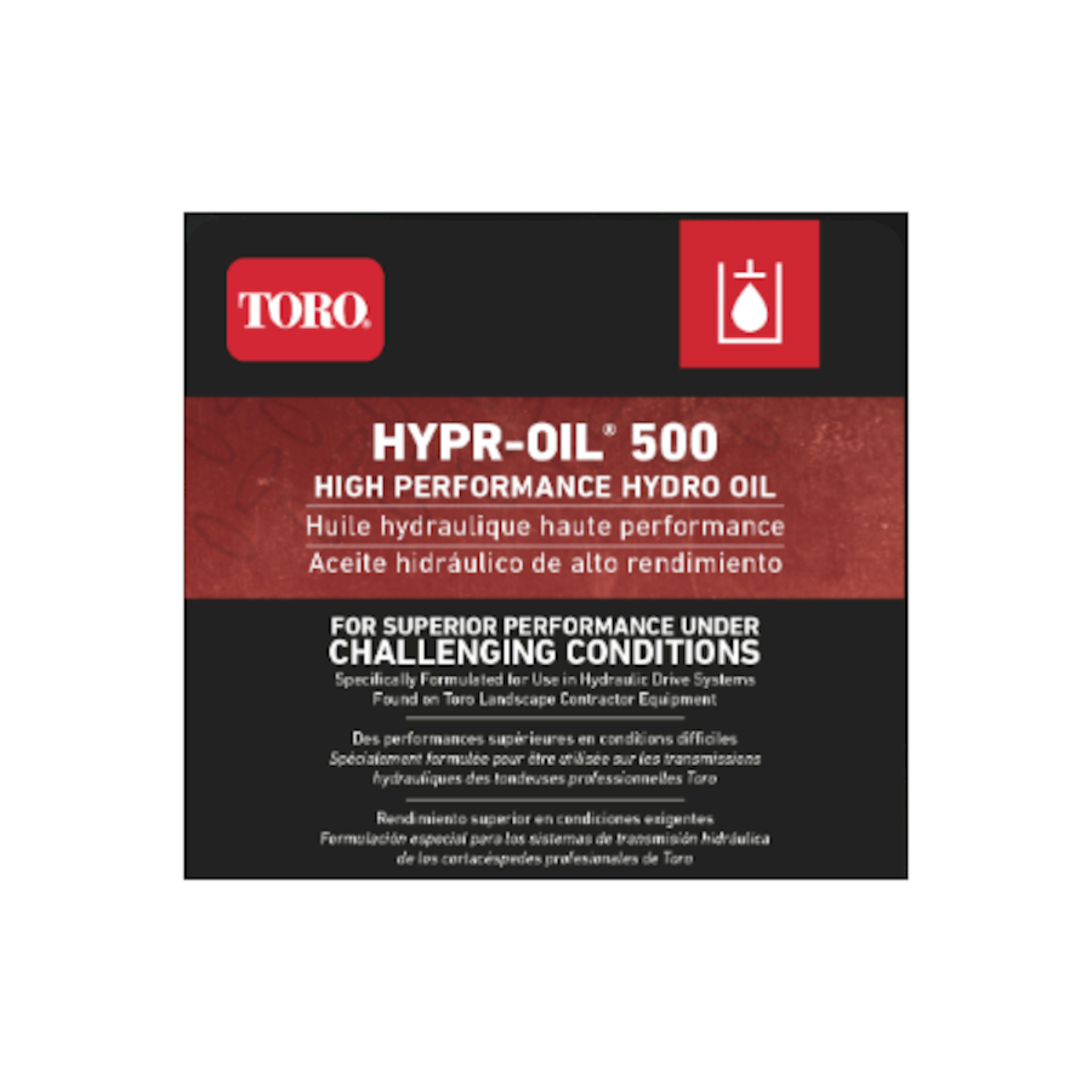 Toro Hypr-Oil™ 500 Hydraulic Oil (5 gallon) | 114-4715 | Main Street Mower | Winter Garden, Clermont & Ocala