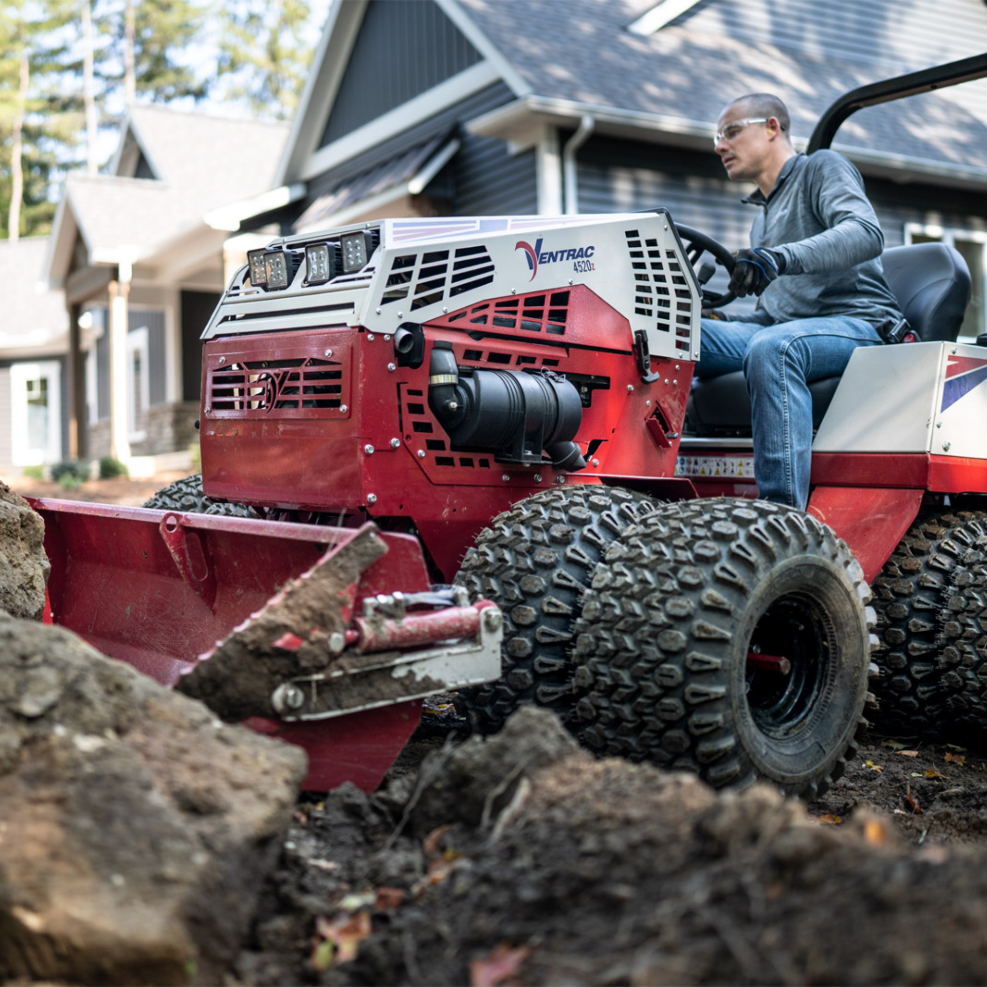 Ventrac HE482 Power Bucket Attachment