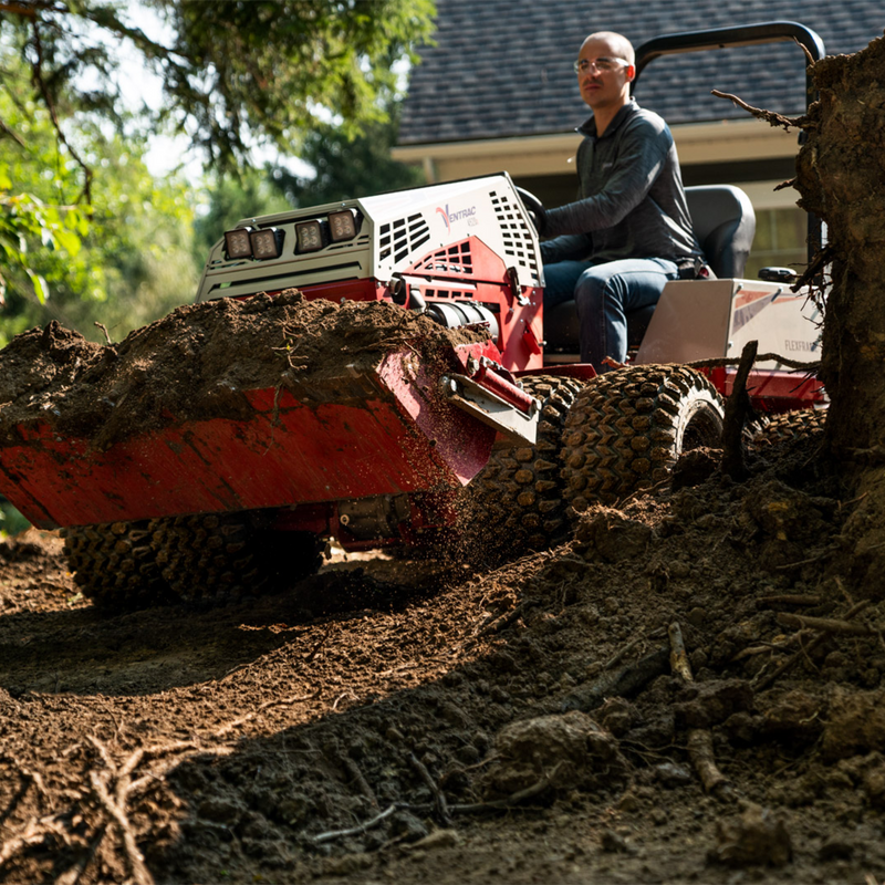 Ventrac HE482 Power Bucket Attachment
