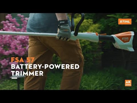STIHL FSA 57 Battery Powered String Trimmer w/ AK 10 and AL 101 | Main Street Mower | Winter Garden | Clermont | Ocala