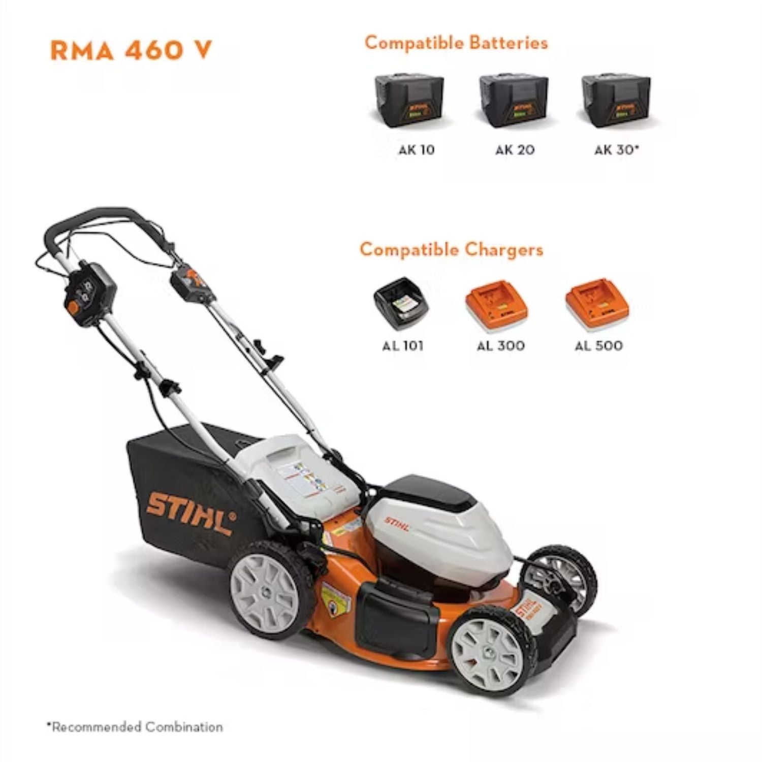 Stihl RMA 460 V Self Propelled Lawn Mower with Battery and Charger - Main Street Mower | Winter Garden, Ocala, Clermont